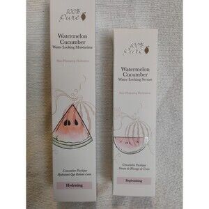 100% Pure Watermelon Cucumber  Serum & Moisturizer Skin Plumping Hydration GF